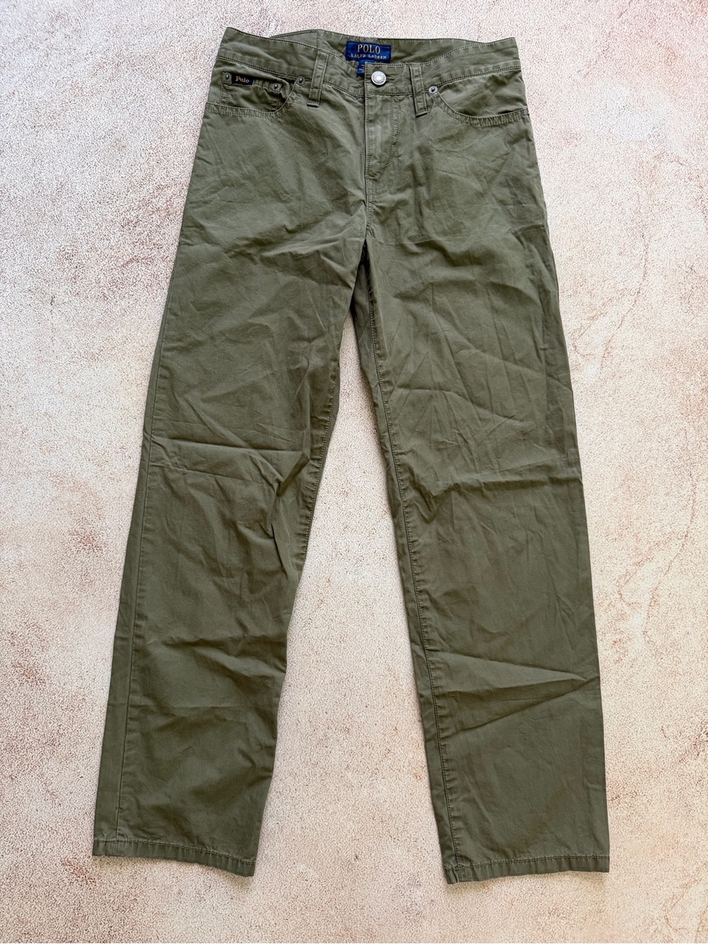 Boys Green Polo Ralph Lauren Chino Pants